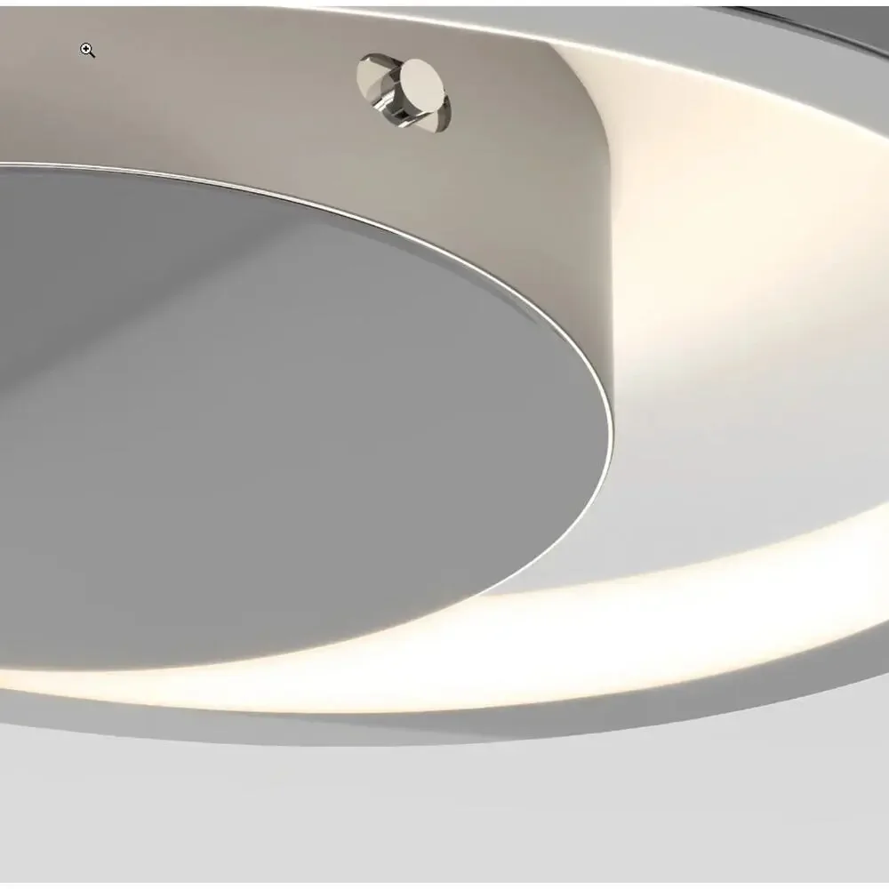 Artika Salto LED Integrated Flush Mount Ceiling Light Chrome